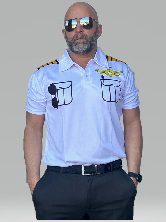 Custom Pilot Captain Dri-fit Polo