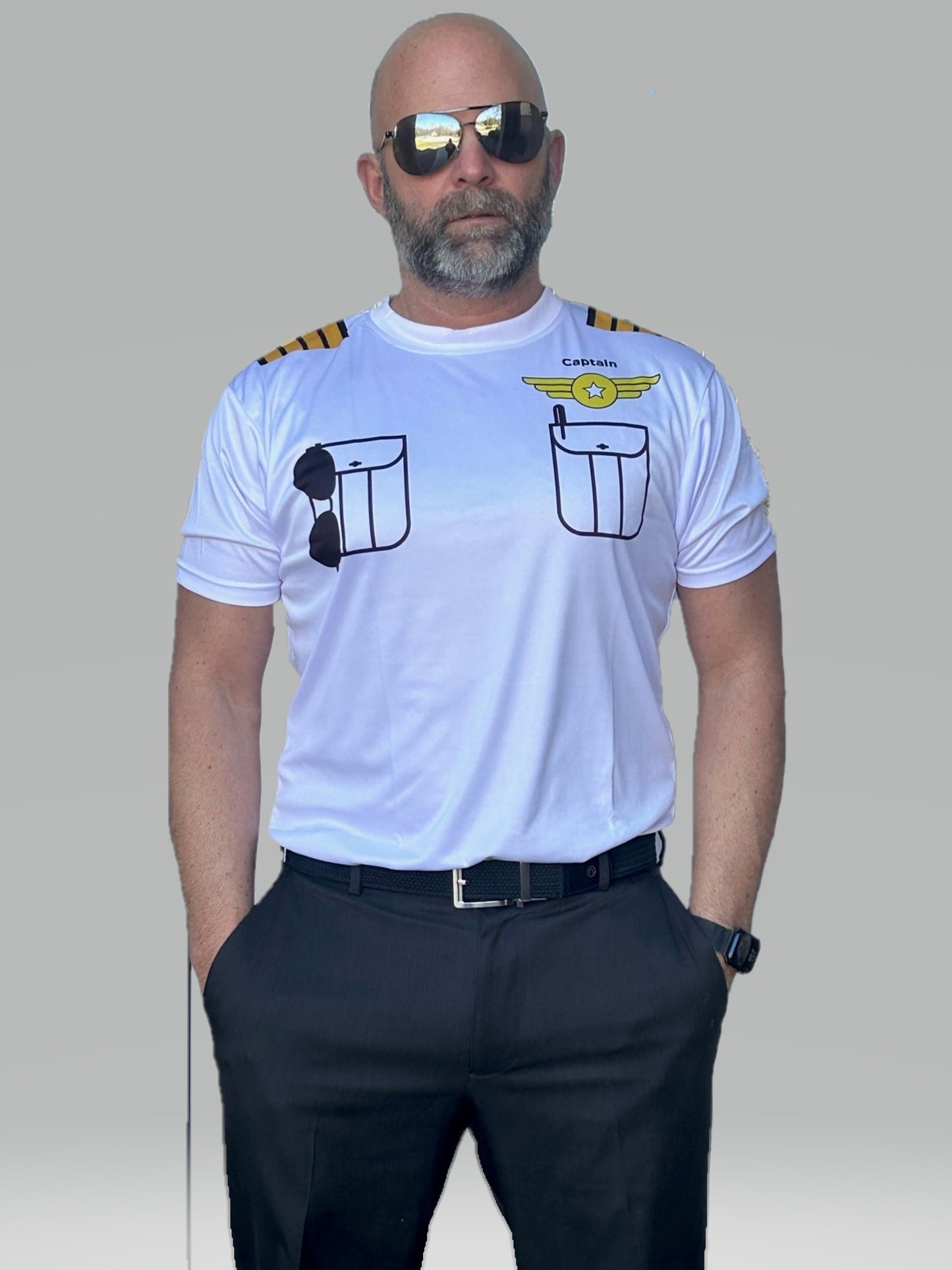 Custom Pilot Captain Dri-fit T-Shirt